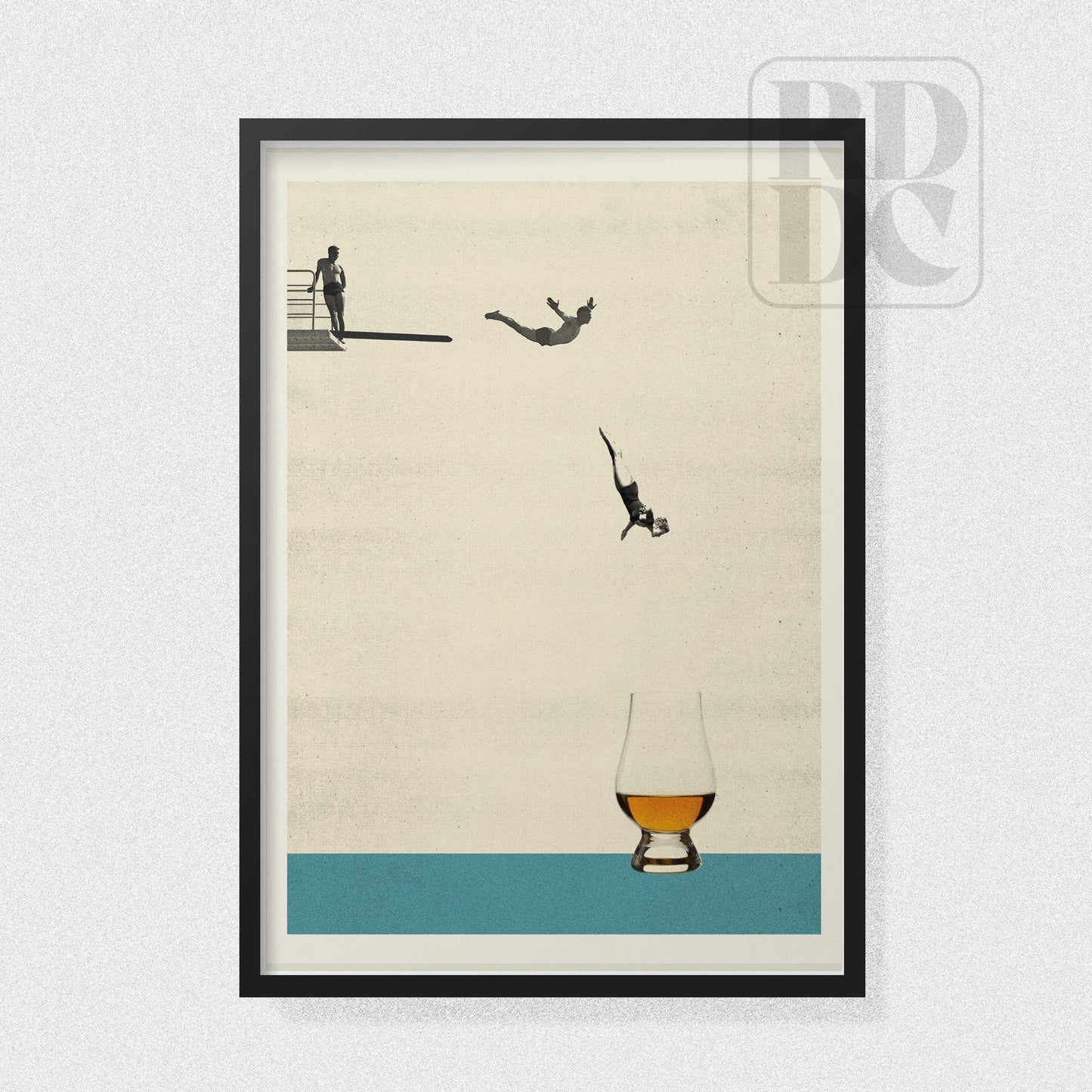 'Dive' - Whisky Wall Art