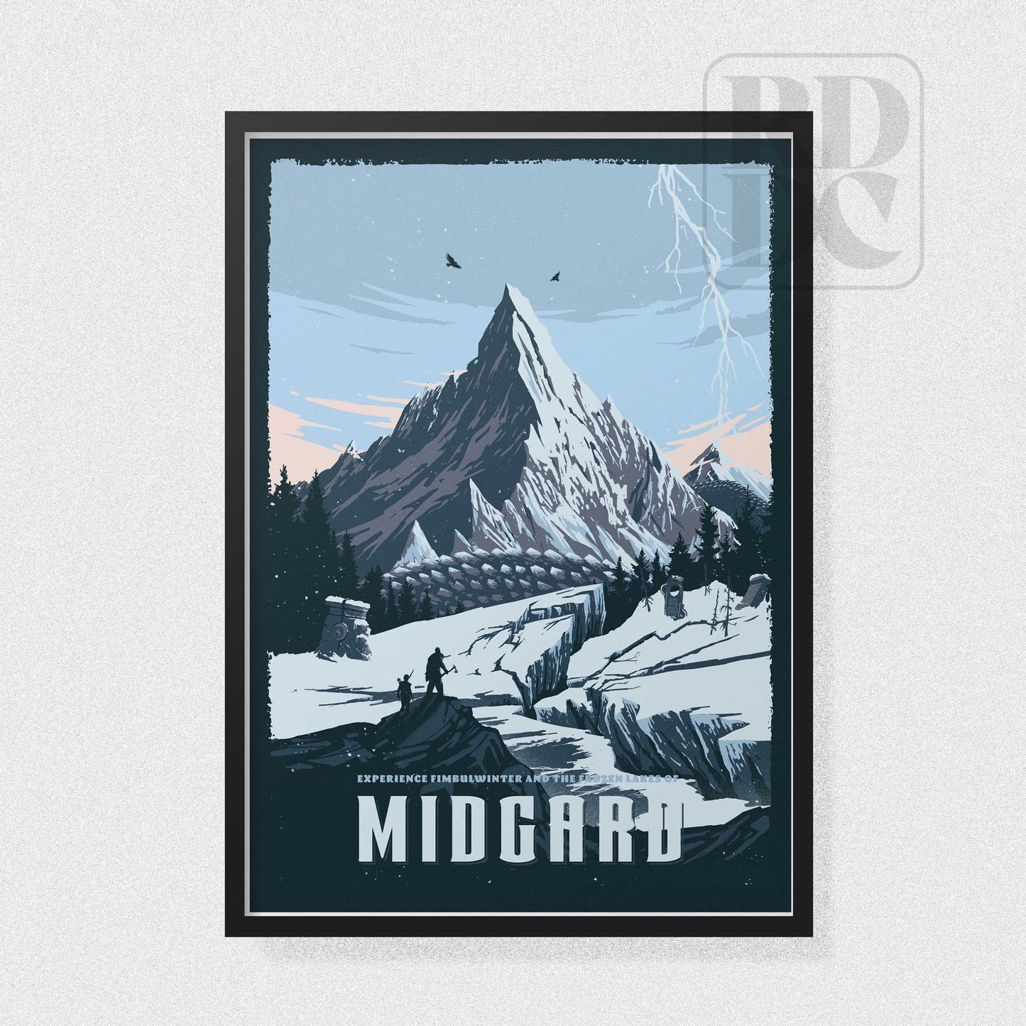 Midgard Travel Poster - God of War Art Print
