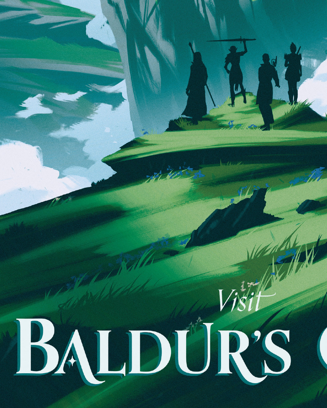 Baldurs Gate Travel Poster - Baldurs Gate Art Print