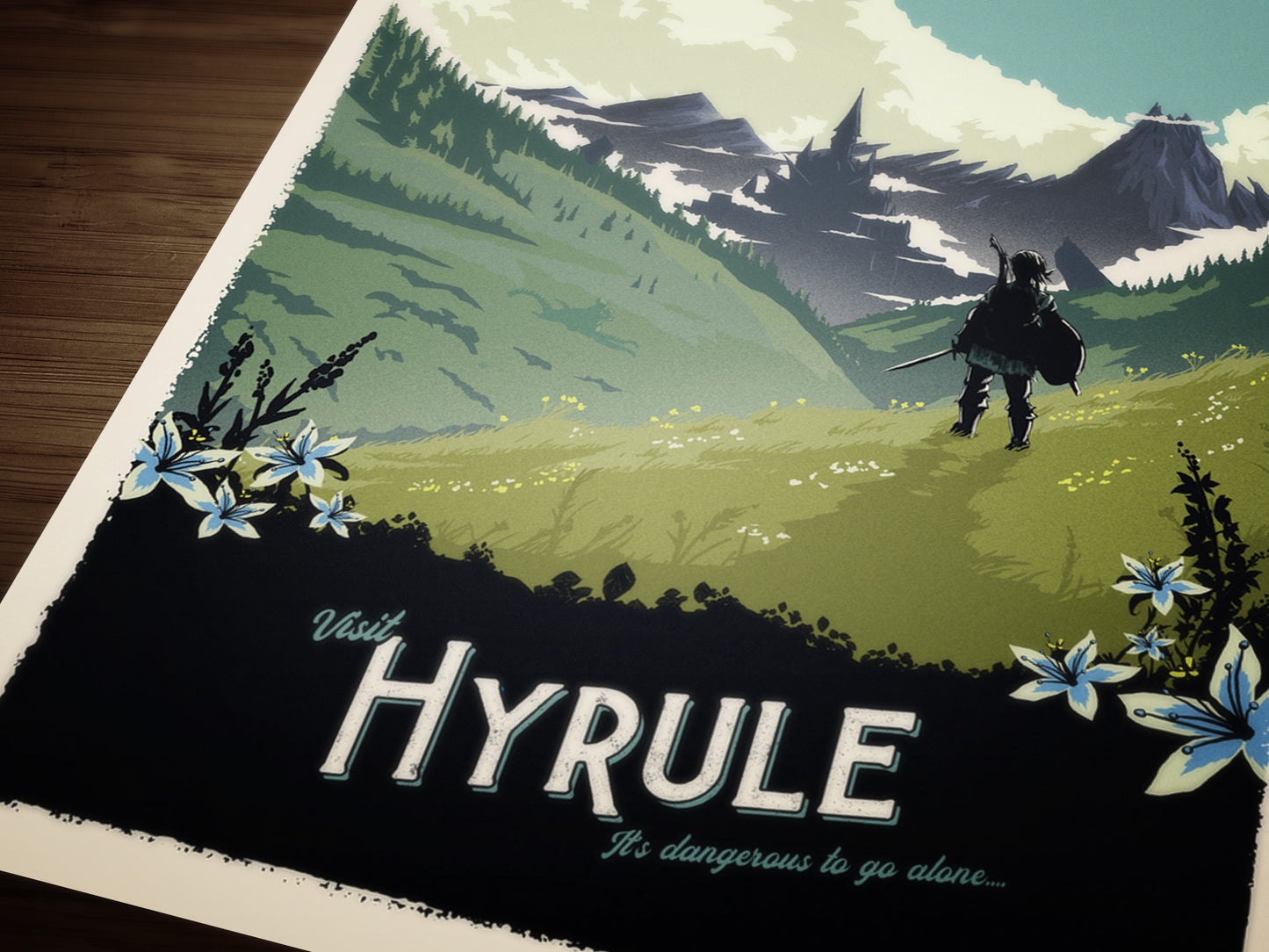 Hyrule Travel Poster - Legend of Zelda Art Print