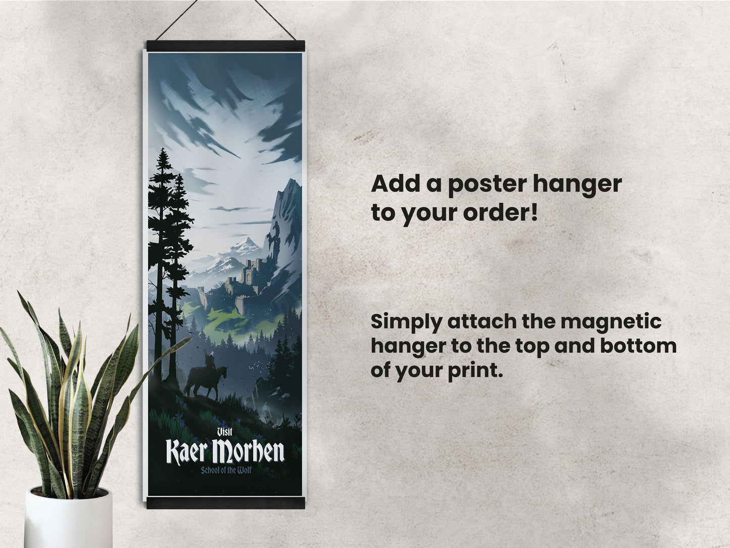 Kaer Morhen Travel Poster - The Witcher Art Print