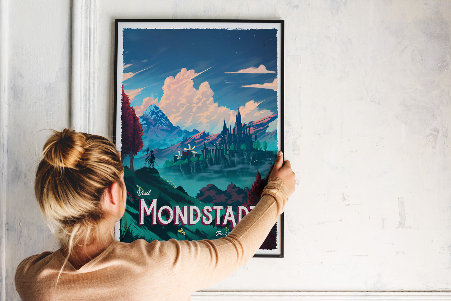Mondstadt Travel Poster - Genshin Impact Art Print