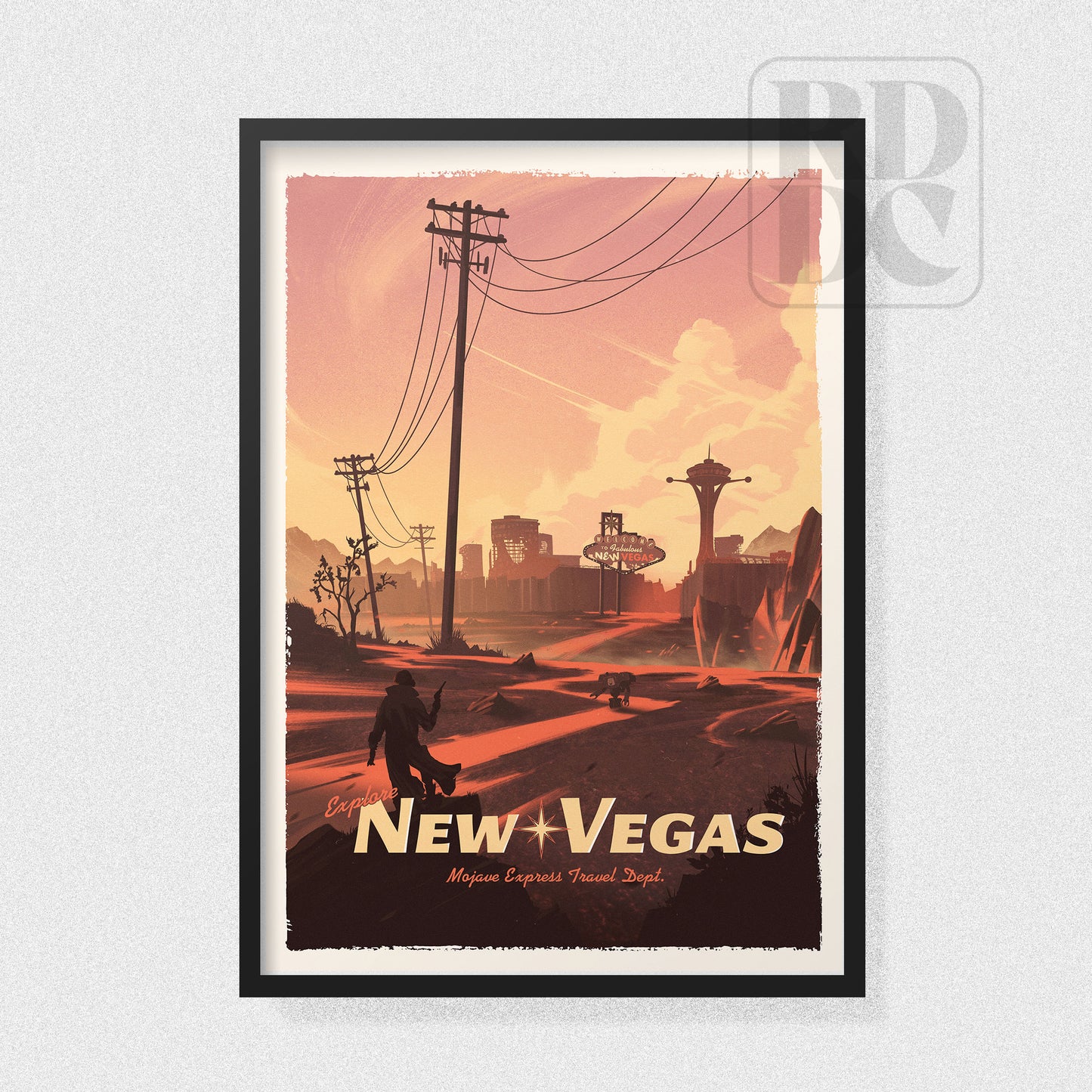 Fallout New Vegas Poster - New Vegas Travel Poster