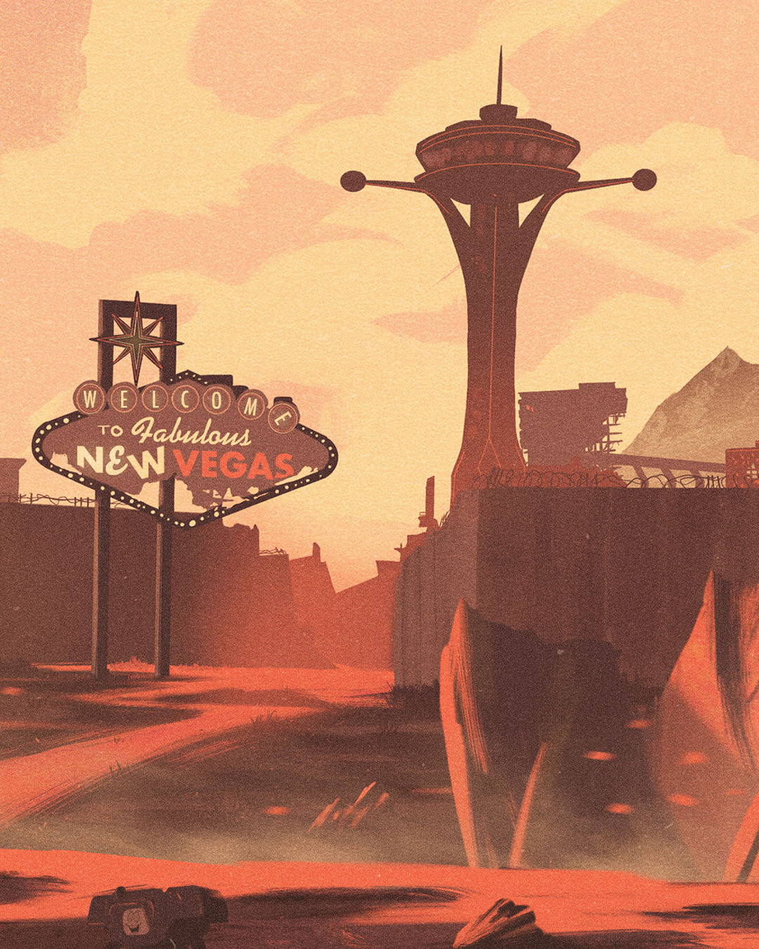 Fallout New Vegas Poster - New Vegas Travel Poster