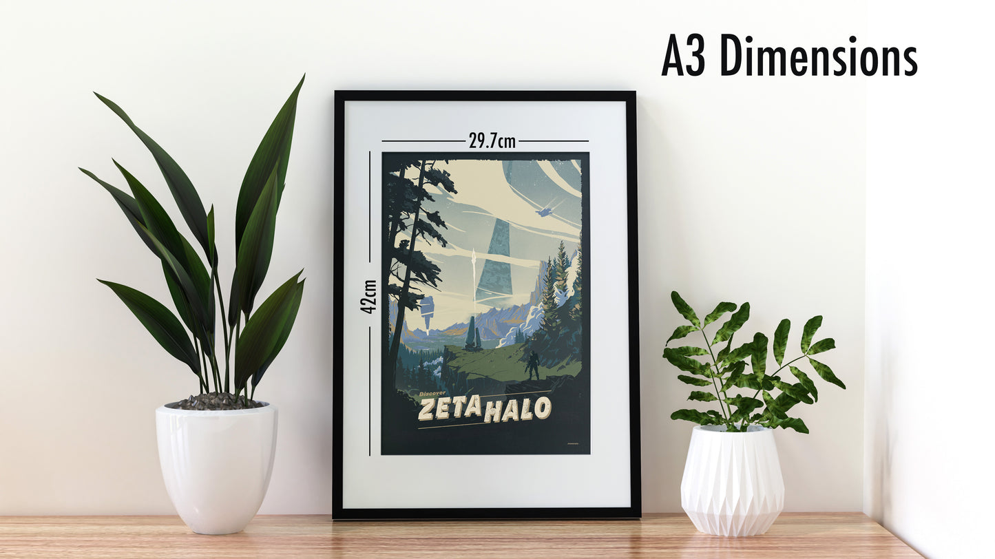 Zeta Halo Poster - Halo Art Print