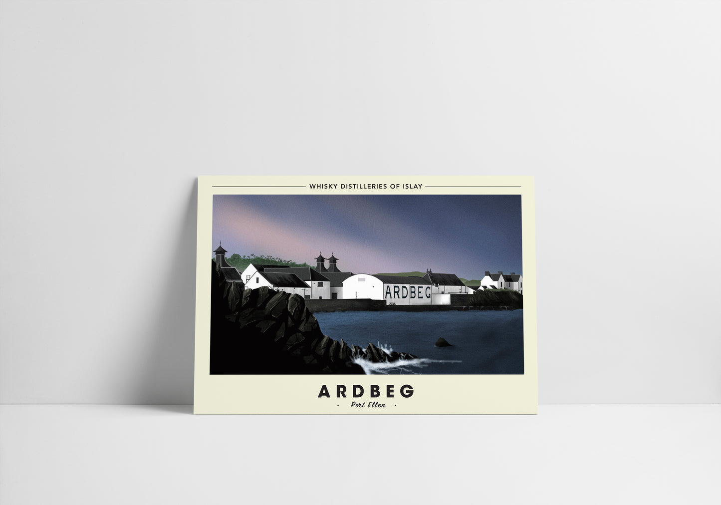 Whisky Distillery Travel Poster - Ardbeg Distillery
