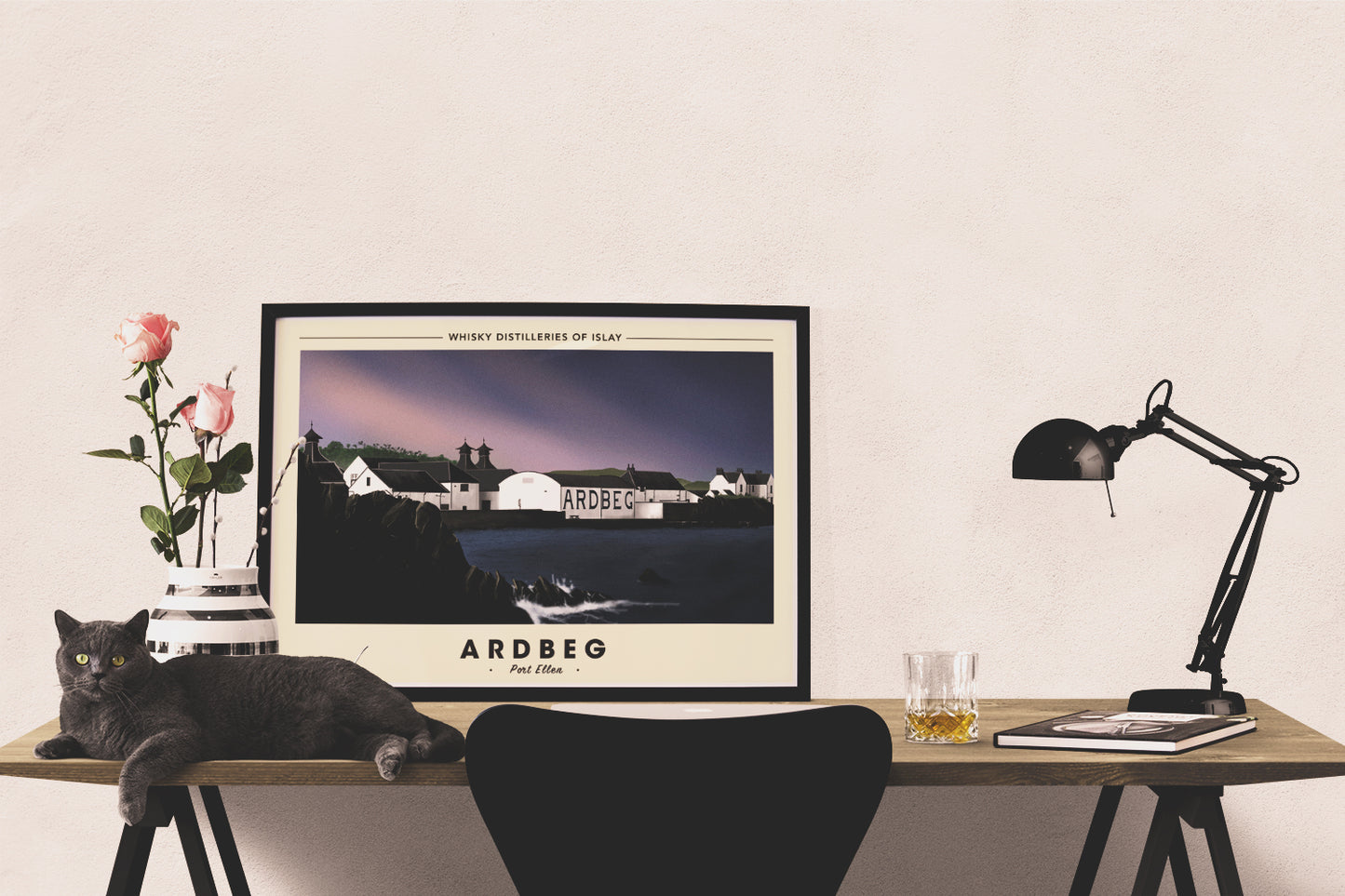 Whisky Distillery Travel Poster - Ardbeg Distillery