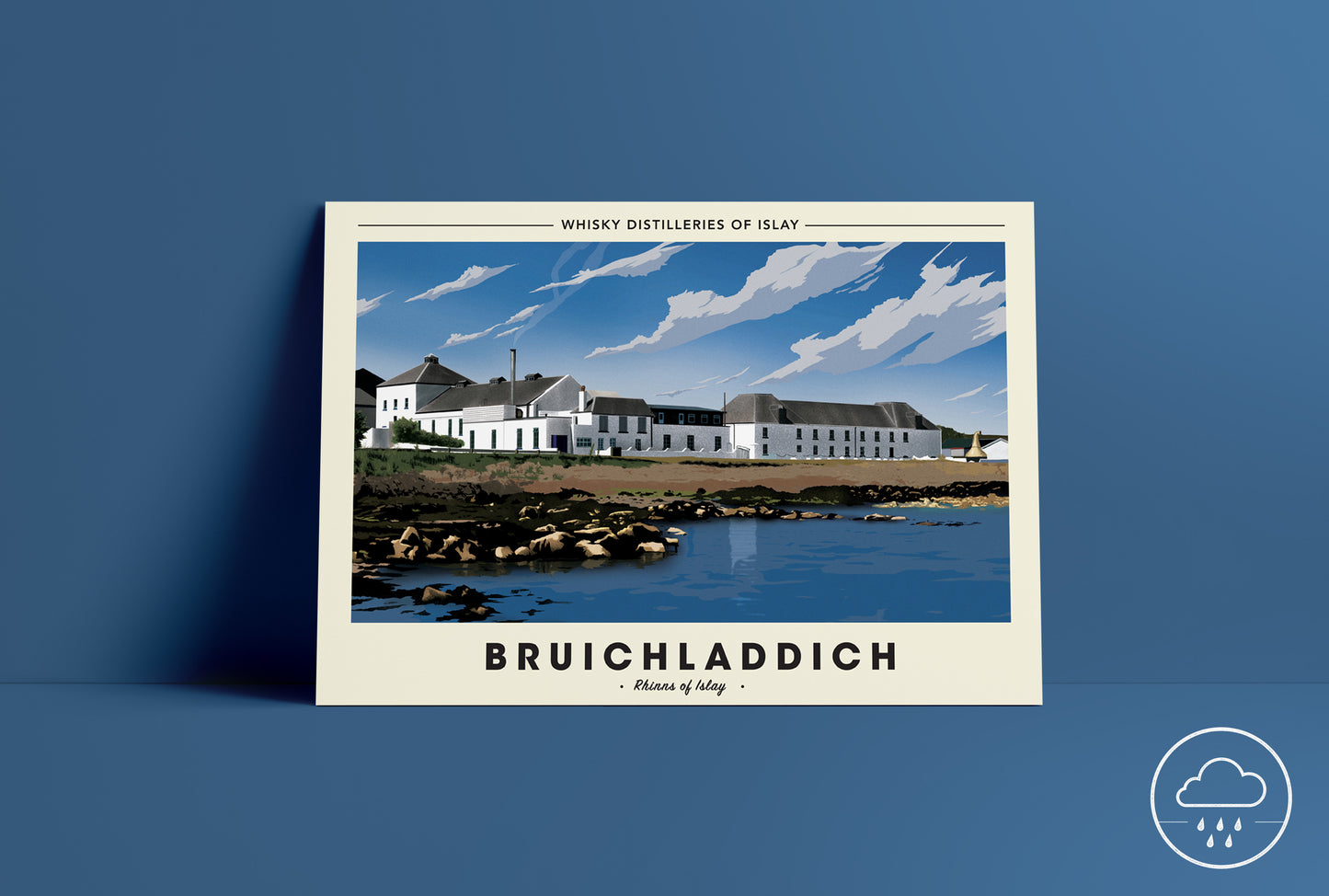Whisky Distillery Travel Poster - Bruichladdich Distillery