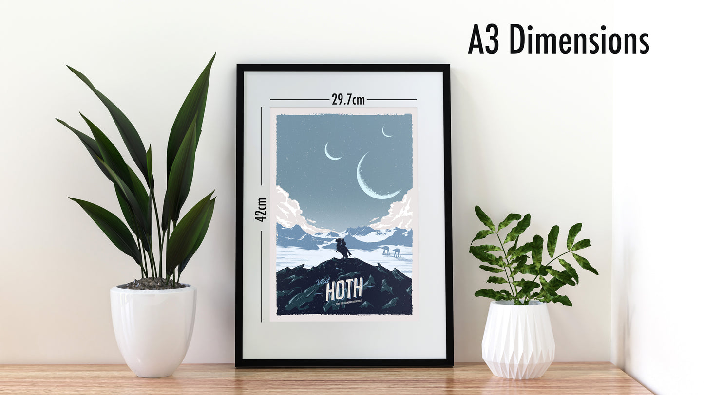 Hoth Travel Poster