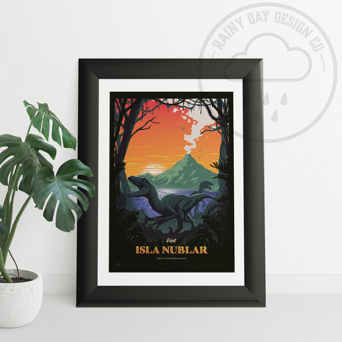Jurassic Park Travel Poster