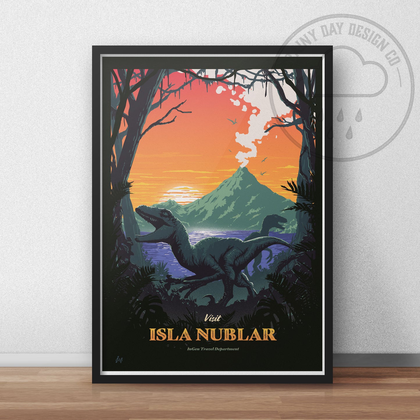 Jurassic Park Travel Poster