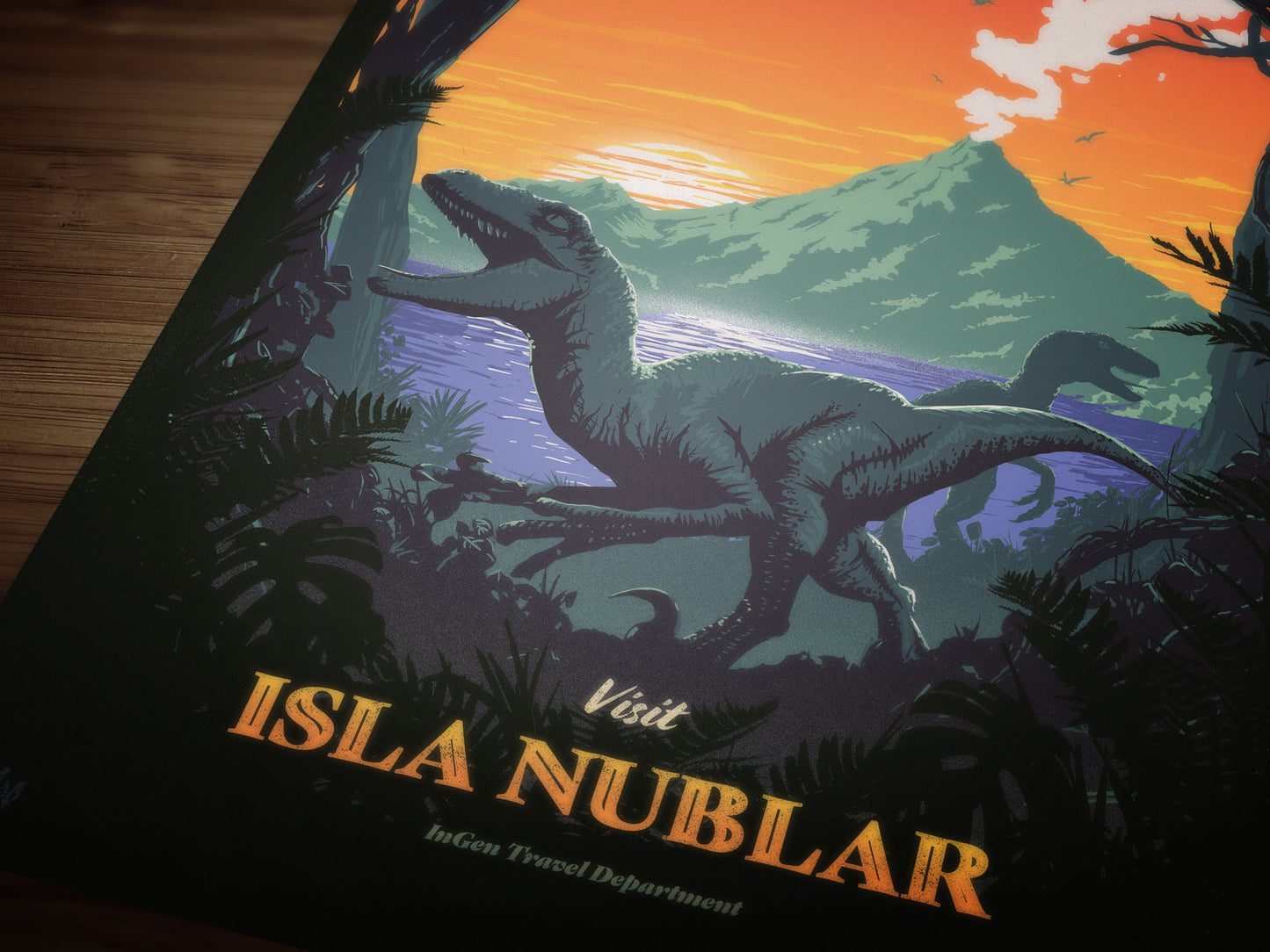 Jurassic Park Travel Poster
