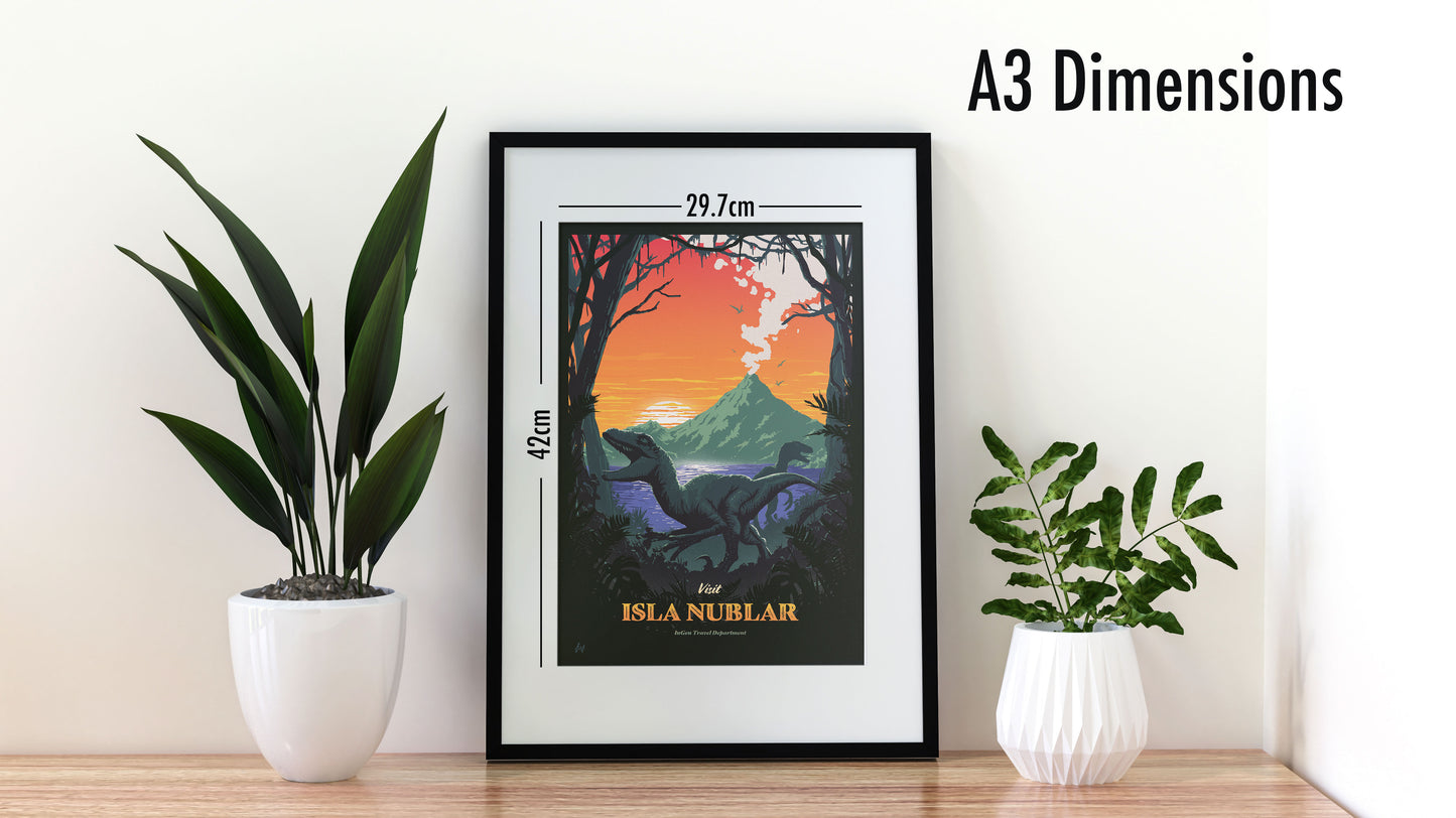 Jurassic Park Travel Poster