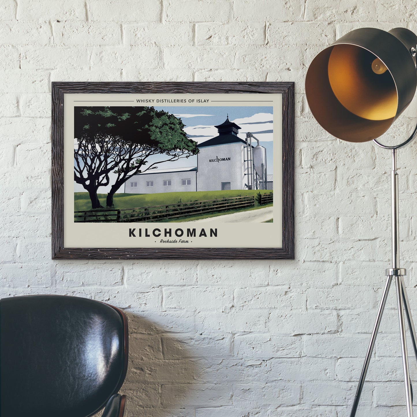 Whisky Distillery Travel Poster - Kilchoman Distillery