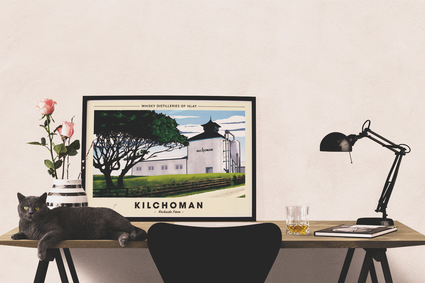 Whisky Distillery Travel Poster - Kilchoman Distillery