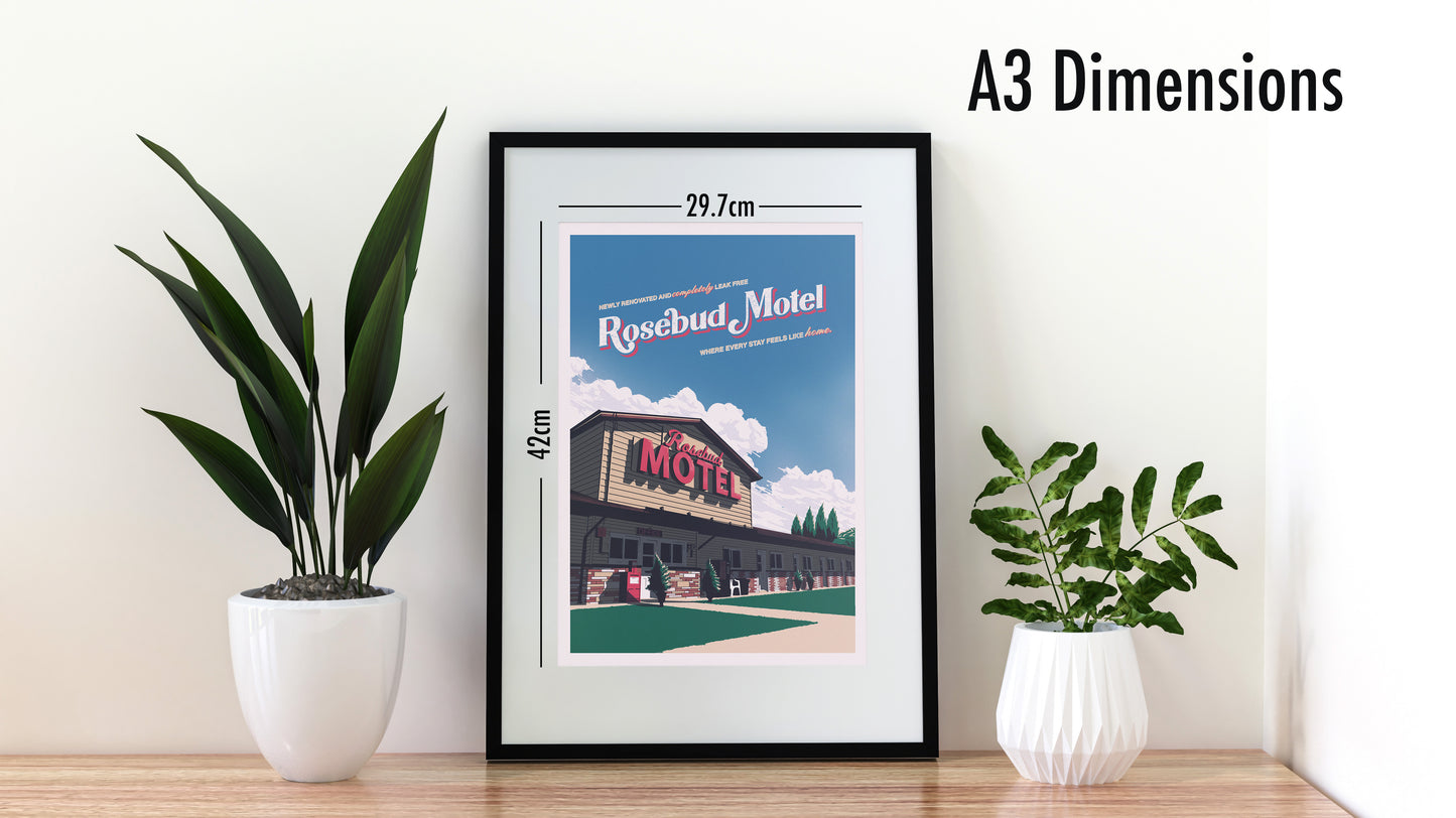 Rosebud Motel Schitt's Creek Travel Poster