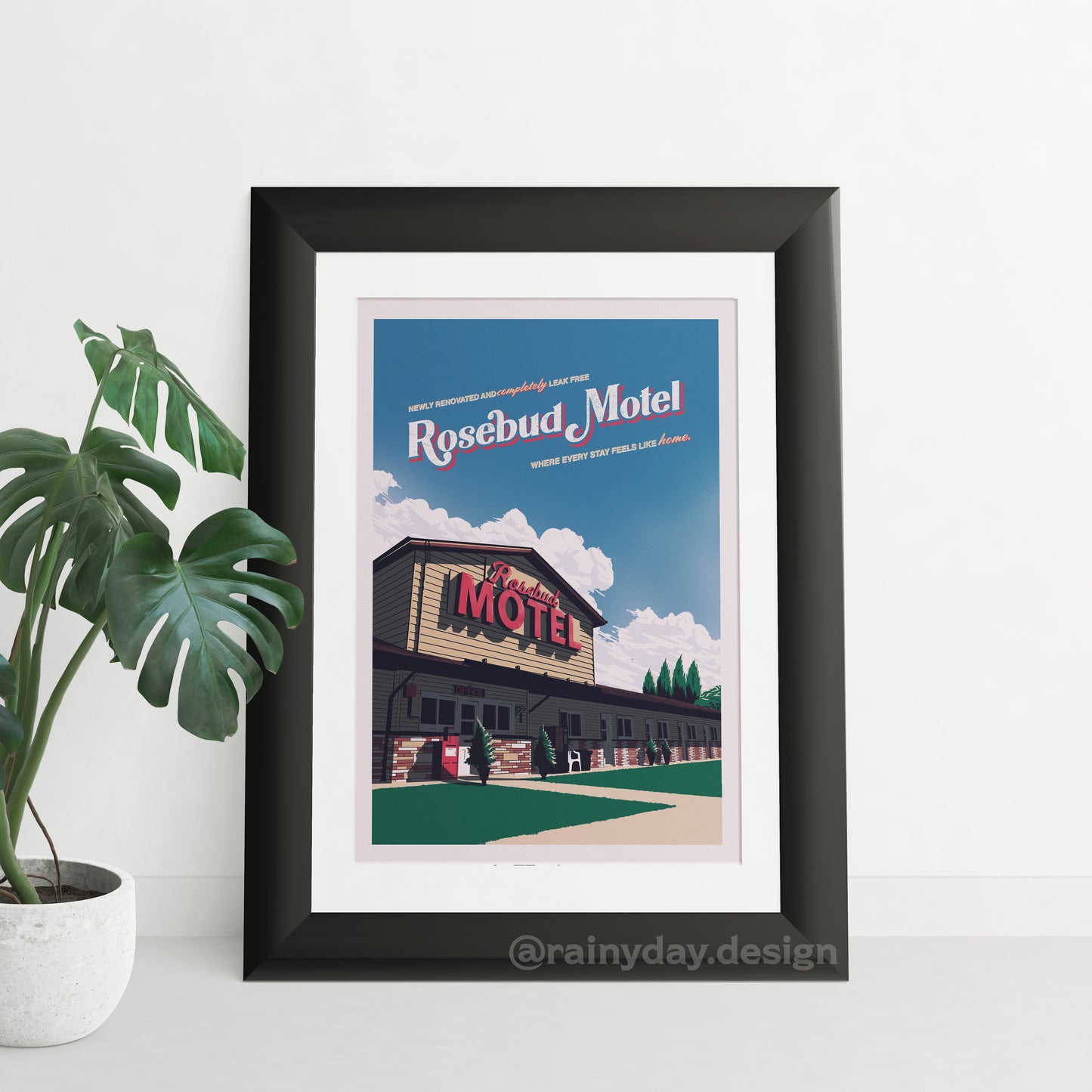 Rosebud Motel Schitt's Creek Travel Poster