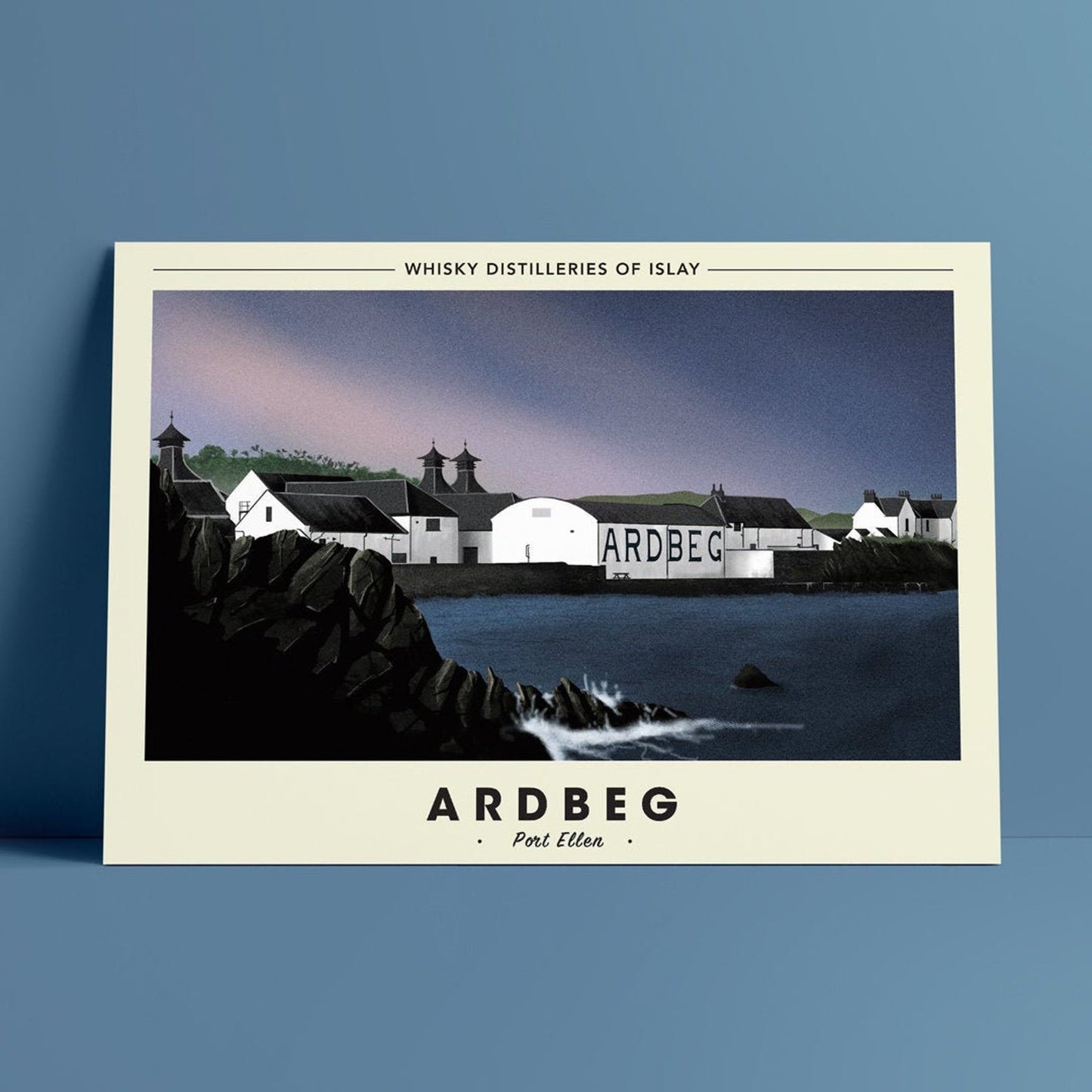 Whisky Distillery Travel Poster - Ardbeg Distillery