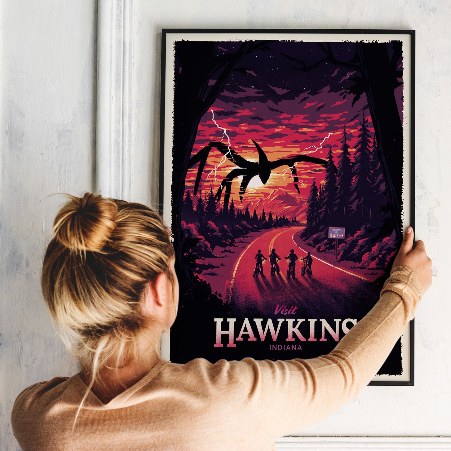 Hawkins Travel Poster - Stranger Things Art Print