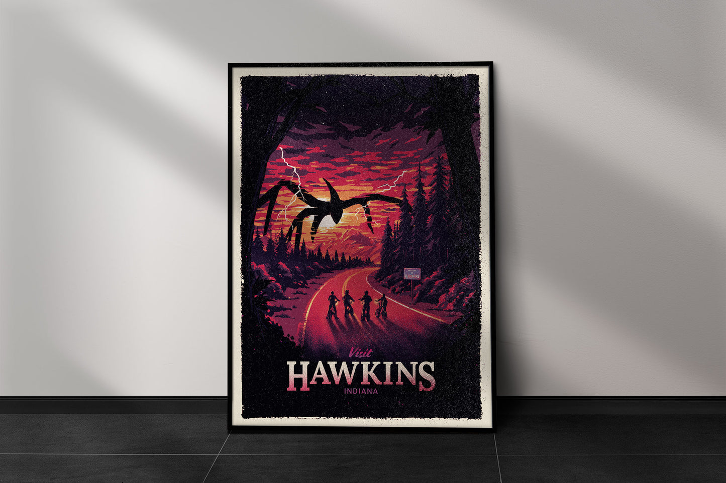 Hawkins Travel Poster - Stranger Things Art Print