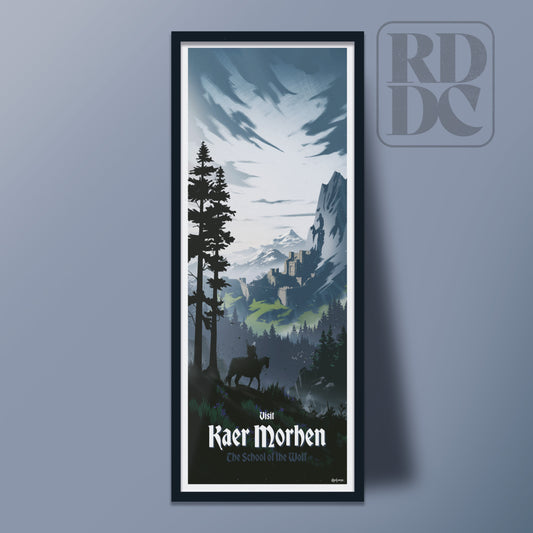 Kaer Morhen Travel Poster - The Witcher Art Print