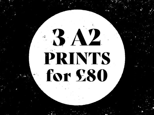 POSTER BUNDLE - 3 A2 Prints Bundle - Wall Art Print Set - Set of 3 Posters