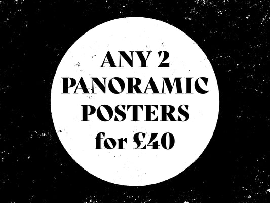 POSTER BUNDLE - 2 Panoramic Posters - Wall Art Print Set - Set of 2 Posters