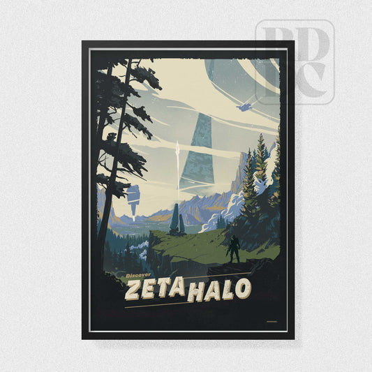 Zeta Halo Poster - Halo Art Print