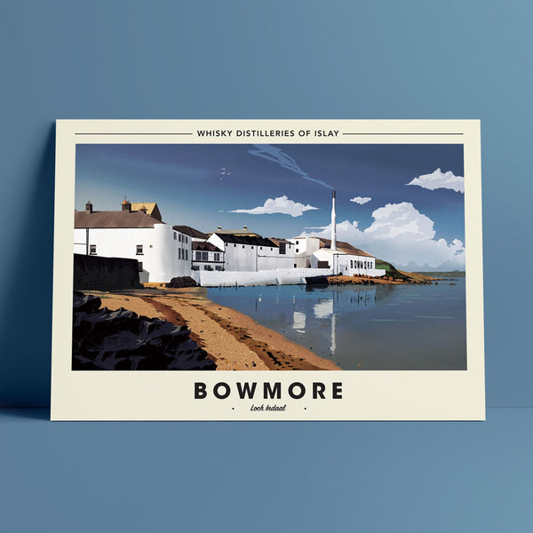 Whisky Distillery Travel Poster - Bowmore Distillery